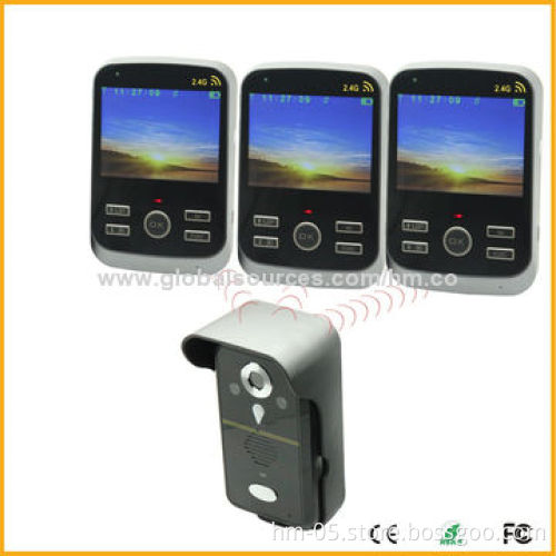 Wireless Video Doorphone, Entry Intercom, Photo Record, 2GB SD Card, Night Vision, Waterproof Shell